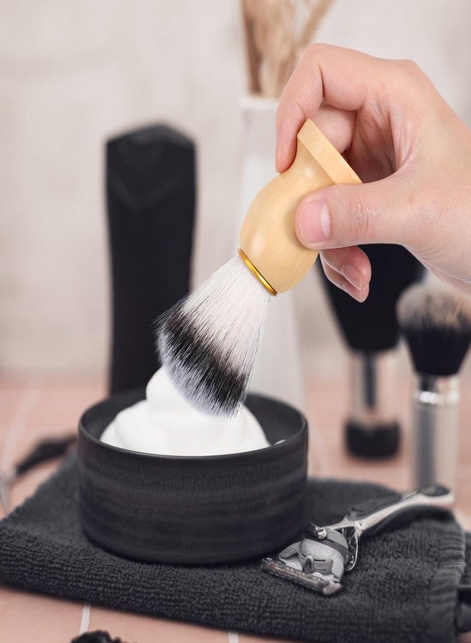 KALLORY 2pcs Men Beard Brush: Gentle Beard Care Soft Bristles Brush With Ergonomic Handle For Precise Grooming - Daily Travel Use - Image 3